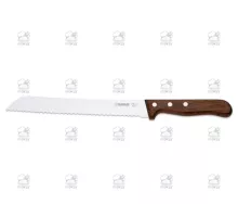 Bread knife, wavy edge, wood, Giesser, 8350 w 21