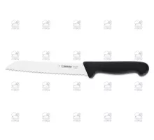 Bread knife, wavy edge, black, Giesser, 8355 w 18