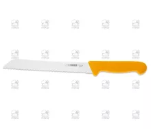 Bread knife, wavy edge, yellow, Giesser, 8355 w 21 g