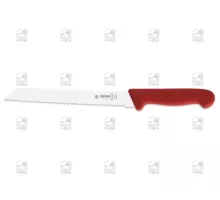 Bread knife, wavy edge, red, Giesser, 8355 w 21 r