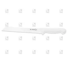 Bread knife, wavy edge, white, Giesser, 8355 w 21 w