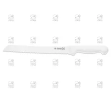 Bread knife, wavy edge, white, Giesser, 8355 w 24 w