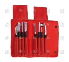 Fruit carving set, 8 pcs., black, Giesser, 9478