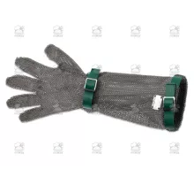 Mesh safety glove, green, Giesser, 9590 19 gr