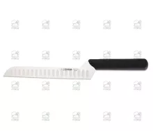 Cheese knife scalloped edge 20 cm, black