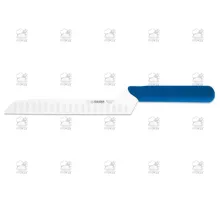 Cheese knife scalloped edge 20 cm, blue
