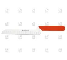 Cheese knife scalloped edge 20 cm, red
