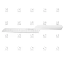 Cheese knife scalloped edge 20 cm, white