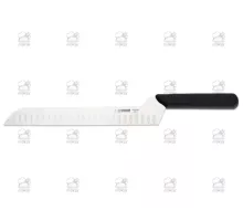 Cheese knife scalloped edge 26 cm, black