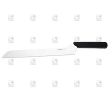 Cheese knife scalloped edge 29 cm, black