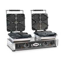 Vafeļu panna ti amo - 8x (13,2 x 12,5 x 2,4cm) - maināma cepšanas plāksne ļoti viegli montējama - 50° līdz 300°c - viegli tīrāma