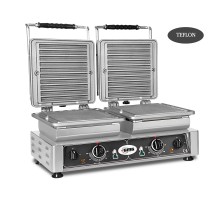 Вафельница шуро - 2x (10x 21см x 2см x 1см/2см) - сменная панель для выпечки, очень легкая в сборке - 50° до 300°c - легкая чистка