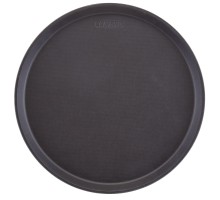 Camtread servēšanas paplāte apaļa, neslīdoša, Cambro, melna krāsa, Melns, ⌀355x(H)21mm