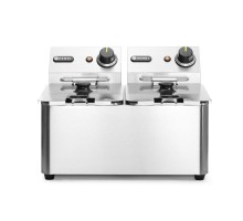 Deep fryer Kitchen Line - 2x4L, Kitchen Line, 8L, 230V/6000W, 470x380x(H)315mm