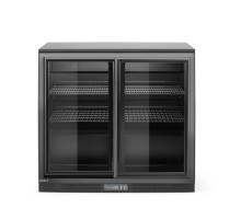 Холодильник Back bar с двойными раздвижными дверями, Arktic, 158л, черный, 220-240В/160Вт, 900x520x(H)870мм