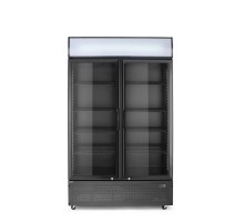 Холодильник Back bar с подсветкой, двухдверный, Arktic, 512л, черный, 220-240В/510Вт, 1120x585x(H)1900мм