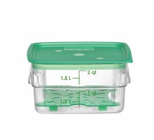 Контейнер для пищевых продуктов CamSquares Fresh Pro , Cambro, 1,9л, прозрачный, 191x191x(H)98мм
