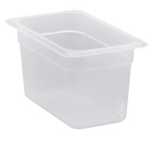 Container GN 1/4 transparent polypropylene., Cambro, GN 1/4, 3,7L, Transparent, 162x265x(H)150mm