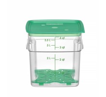 Pārtikas tvertne CamSquares Fresh Pro , Cambro, 3,8L, Caurspīdīgs, 191x191x(H)183mm