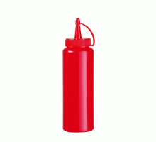 Dispenser bottles, 0,35L, Red, ø55x(H)205mm, 