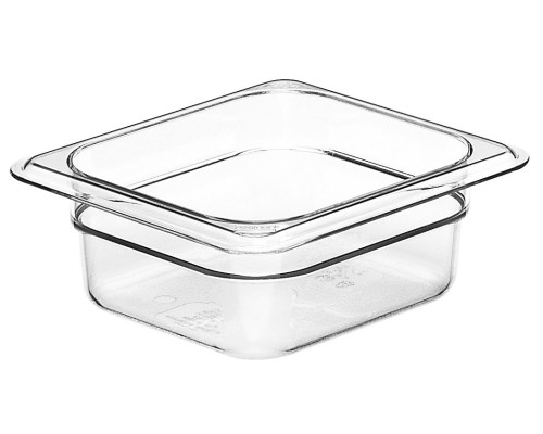 Camwear GN 1/6 polikarbonāta konteiners, Cambro, GN 1/6, 1L, Caurspīdīgs, 162x176x(H)65mm – profesionālā iekārta no Cambro