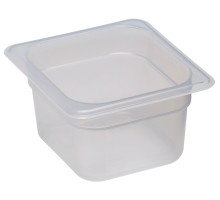 GN 1/6 caurspīdīga polipropilēna tvertne, Cambro, GN 1/6, 1,5L, Caurspīdīgs, 162x176x(H)100mm