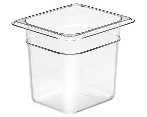 Camwear GN 1/6 polikarbonāta konteiners, Cambro, GN 1/6, 2,2L, Caurspīdīgs, 162x176x(H)150mm – profesionālā iekārta no Cambro