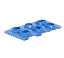 Ledus dārgkakmeņu veida kubiņu forma, Bar up, Zils, 2 gab., 190x105x(H)30mm, 