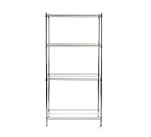 Saliekams plaukts – 4 plaukti, hromēta krāsa, 910x455x(H)1830mm, 