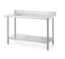 Darba galds ar aizmugurējo malu, Budget Line, 1400x600x(H)950mm