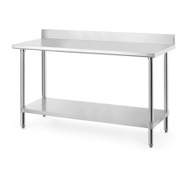 Darba galds ar aizmugurējo malu, Budget Line, 1600x600x(H)950mm