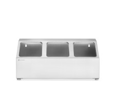 Gastronormu konteineru turētājs, 3 nodalījumi, 512x245x(H)215mm