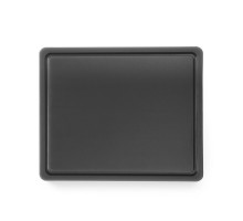 Griešanas dēlis HACCP GN 1/2, melna krāsa, GN 1/2, Melns, 325x265mm, 