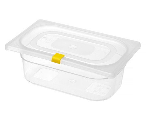 HACCP uzglabāšanas trauku vāku klipsas, HENDI, dzeltens, 12 gab. Hendi 880685