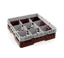 Набор стеклянных корзин Amerbox - 9 предметов, AmerBox, коричневый