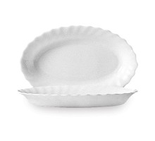 Тарелка для закусок Trianon, Arcoroc, 220 мм, белая, 220x140x(H)28 мм