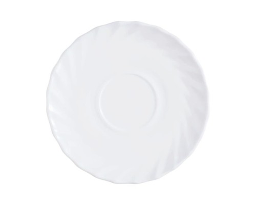 TRIANON saucer, Arcoroc, Trianon, White Arcoroc D6923