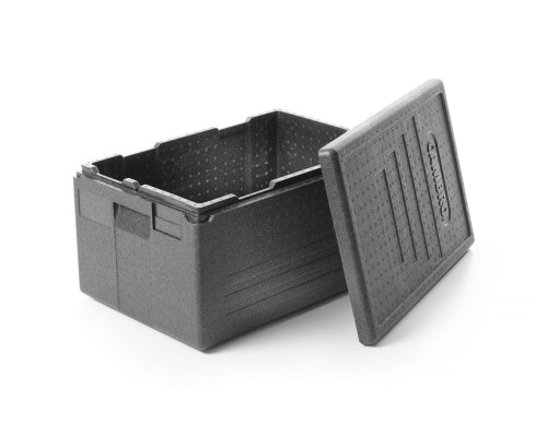Cam GoBox Economy izolēts konteiners 46 l, GN 1/1, GN 1/2, Cambro, Melns, 600x400x(H)316mm – profesionālā iekārta no Cambro