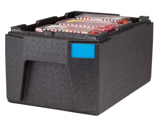 Cam GoBox izolēts augšējās ielādes konteiners, GN 1/1, 46 l, Cambro, Melns, 680x400x(H)321mm – profesionālā iekārta no Cambro