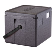 Cam GoBox izolēts konteiners ar melnu siksnu, GN 1/2, Cambro, 22,3 l, 22,3L, Melns, 390x330x(H)316mm