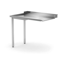Разгрузочный стол для посудомоечных машин, левая сторона, 1000x700x(H)850 мм