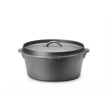 Čuguna katls, 7,2L, melns, ⌀310x(H)155mm