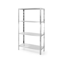 Uzglabāšanas plaukts ar 4 pilniem plauktiem - skrūvējams, Kitchen Line, 1000x400x(H)1800mm