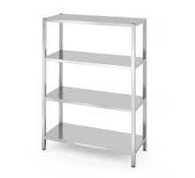 Uzglabāšanas plaukts ar 4 pilniem plauktiem - skrūvējams, Kitchen Line, 1200x500x(H)1800mm