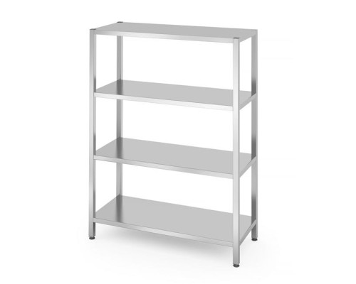 Uzglabāšanas plaukts ar 4 pilniem plauktiem - skrūvējams, HENDI, Kitchen Line, 1200x500x(H)1800mm Hendi 812549