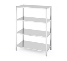 Uzglabāšanas plaukts ar 4 pilniem plauktiem - skrūvējams, Kitchen Line, 1200x600x(H)1800mm