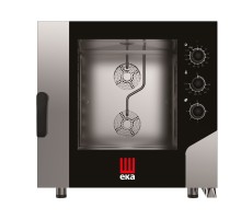 Konvekcijas tvaiku krāsns „Millennial Smart Bakery” ceptuvēm un konditorejai 6 × 600 × 400 mm – elektriska, ar elektronisku vadību, Tecnoeka, 400V/10400W, 850x1041x(H)850mm