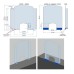 Plexiglas ekrāns., HENDI, caurspīdīgs, 850x700mm Hendi 570951