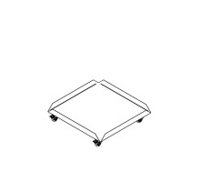 Atkritumu tvertņu ratiņi divām 60 l atkritumu tvertnēm