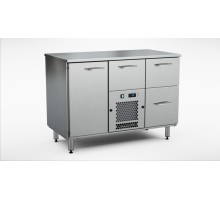 Aukstais skapis dzērieniem 1200 mm, 1 durvis, 3 atvilktnes